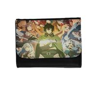 MERCHANDMANIA Billetera Billetero Rising of The Shield Hero Temporada 4 Anime isekai Unisex Negro Monedero