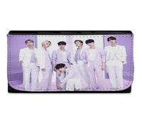 MERCHANDMANIA Billetera Billetero Run BTS Born Singer no More Dream N.O Mujer señora Negro Monedero