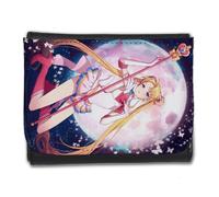 MERCHANDMANIA Billetera Billetero Sailor Moon Luna Personaje Anime guerrera Hombre Caballero Negro Monedero