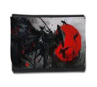 MERCHANDMANIA Billetera Billetero Samurai Medieval Aventura japones Videojuego Hombre Caballero Negro Monedero