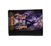 MERCHANDMANIA Billetera Billetero Serie Anime dr Stone cuarta Saga Temporada Personajes Unisex Negro Monedero