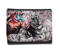 MERCHANDMANIA Billetera Billetero Serie Anime dr Stone Manga Piedra Ciencia senku Hombre Caballero Negro Monedero