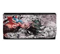 MERCHANDMANIA Billetera Billetero Serie Anime dr Stone Manga Piedra Ciencia senku Mujer señora Negro Monedero