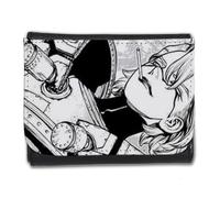 MERCHANDMANIA Billetera Billetero Serie Anime dr Stone Temp 4 Personaje Stanley Hombre Caballero Negro Monedero