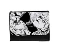 MERCHANDMANIA Billetera Billetero Serie Anime dr Stone Temp 4 Personaje Stanley Unisex Negro Monedero