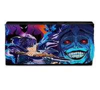 MERCHANDMANIA Billetera Billetero Serie Anime manhwa Solo Leveling accion Mazmorras Mujer señora Negro Monedero