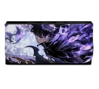 MERCHANDMANIA Billetera Billetero Serie Anime manhwa Solo Leveling Sun Jing-Woo Mujer señora Negro Monedero