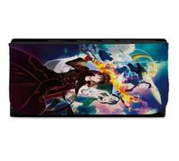 MERCHANDMANIA Billetera Billetero The New Gate Serie Anime Shin Juego Virtual RPG Mujer señora Negro Monedero