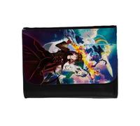 MERCHANDMANIA Billetera Billetero The New Gate Serie Anime Shin Juego Virtual RPG Unisex Negro Monedero