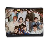 MERCHANDMANIA Billetera Billetero Treasure KPOP Chicos 2025 Album Hello King Kong Hombre Caballero Negro Monedero