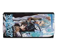 MERCHANDMANIA Billetera Billetero Tsue to Tsurugi no Wistoria Wand and Sword Mujer señora Negro Monedero