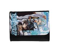 MERCHANDMANIA Billetera Billetero Tsue to Tsurugi no Wistoria Wand and Sword Unisex Negro Monedero