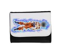 MERCHANDMANIA Billetera Billetero Ultra Guerrero Poder Instinto Aura Cargando Unisex Negro Monedero