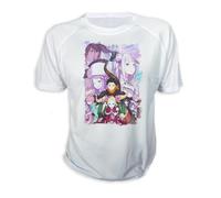 MERCHANDMANIA Camiseta A3 Anime re Zero 4th Season Personajes Tshirt