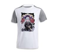 MERCHANDMANIA Camiseta A3 Bicolor Anime Serie Shibou Yuugi sirvienta Maid asesinatos Tshirt