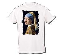 MERCHANDMANIA Camiseta A3 LA Joven DE LA Perla Tshirt