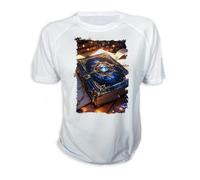 MERCHANDMANIA Camiseta A3 Libro de Las Estrellas astrologia Astral magico fantastico Tshirt
