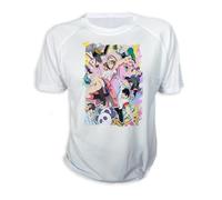 MERCHANDMANIA Camiseta A3 Ponkotsu Fuuki Iin to Skirt-Take Serie Anime Romance Tshirt