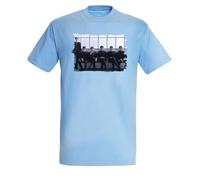 MERCHANDMANIA Camiseta Azul Cielo Chicos Cantantes Famosos Grupo Before You Met me Claro Moda Verano Tshirt