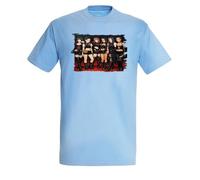 MERCHANDMANIA Camiseta Azul Cielo katseye Grupo KPOP Chicas Cantantes Korean Music Claro Moda Verano Tshirt