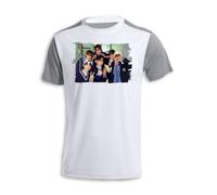 MERCHANDMANIA Camiseta Bicolor Album Cantantes Musica If I’m S, Can You Be My N? Tshirt