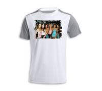 MERCHANDMANIA Camiseta Bicolor Cantantes KPOP KATSEYE Stronger Than The Rain Tshirt
