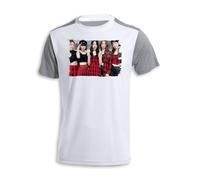 MERCHANDMANIA Camiseta Bicolor Smart Hot cancion Grupo Chicas Mundial Tshirt