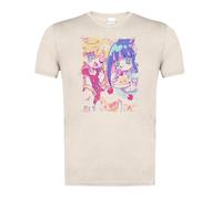 MERCHANDMANIA Camiseta Blanco Natural con Imagen a Todo Color Anime Chicas Angel traviesas Pastel Cute Kawaii Lindo Moda Verano Tshirt
