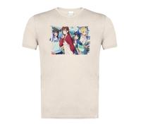 MERCHANDMANIA Camiseta Blanco Natural con Imagen a Todo Color Anime kanojo okarishimasu chizuru mizuhara Moda Verano Tshirt
