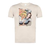 MERCHANDMANIA Camiseta Blanco Natural con Imagen a Todo Color Anime Otaku ni Yasashii GAL WA Inai!? Ijichi amane Moda Verano Tshirt