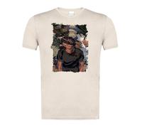 MERCHANDMANIA Camiseta Blanco Natural con Imagen a Todo Color Anime re Zero Subaru Muerte Serie Dibujos Moda Verano Tshirt