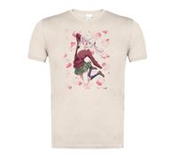 MERCHANDMANIA Camiseta Blanco Natural con Imagen a Todo Color Chanto Suenai Kyuuketsuki-Chan Anime Vampira Moda Verano Tshirt