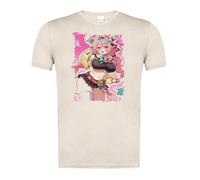 MERCHANDMANIA Camiseta Blanco Natural con Imagen a Todo Color Juego Anime RPG Personaje genshin Impact varesa Moda Verano Tshirt