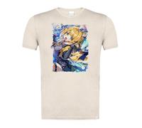 MERCHANDMANIA Camiseta Blanco Natural con Imagen a Todo Color Juego Anime RPG Personaje zenless Zone Zero fufu Moda Verano Tshirt