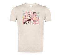 MERCHANDMANIA Camiseta Blanco Natural con Imagen a Todo Color Juego Anime RPG Personaje zenless Zone Zero Nicole Moda Verano Tshirt
