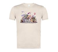 MERCHANDMANIA Camiseta Blanco Natural con Imagen a Todo Color re Zero Anime Serie Personajes capitulo Fanart Chibi Moda Verano Tshirt