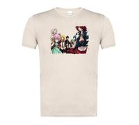 MERCHANDMANIA Camiseta Blanco Natural con Imagen a Todo Color Tensei shitara Slime Reincarnated primordiales Diablo Moda Verano Tshirt