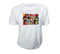 MERCHANDMANIA Camiseta Bola de Dan Juego Balon Prisionero Dibujos niños Tshirt