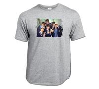 MERCHANDMANIA Camiseta Gris Mezcla Album Cantantes Musica If I’m S, Can You Be My N? Claro Moda Verano Tshirt