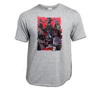 MERCHANDMANIA Camiseta Gris Mezcla Anime Mato Seihei no Slave Dos Temporada 2 Claro Moda Verano Tshirt