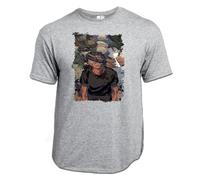 MERCHANDMANIA Camiseta Gris Mezcla Anime re Zero Subaru Muerte Serie Dibujos Claro Moda Verano Tshirt