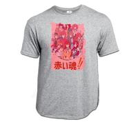 MERCHANDMANIA Camiseta Gris Mezcla Chicas Anime Fairy Tail rias DXD Ranma Steins Gate Claro Moda Verano Tshirt
