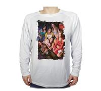 MERCHANDMANIA Camiseta Manga Larga A3 Grupo Estadio Cantantes Chicas Fright Song Tshirt