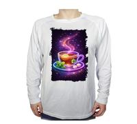 MERCHANDMANIA Camiseta Manga Larga A3 te Astral Galaxia astrologia magico Magia Colores Arcoiris Tshirt