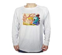 MERCHANDMANIA Camiseta Manga Larga Meme Parodia Conquista Mundial Mundo capitalista Tshirt