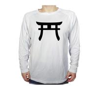 MERCHANDMANIA Camiseta Manga Larga Religion sintoista fe Puerta Kami espiritus Yokai Dioses Tshirt