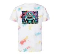 MERCHANDMANIA Camiseta Marcas Colores Carta Tarot Graciosa Meme Miedo Terror WC bater Tshirt