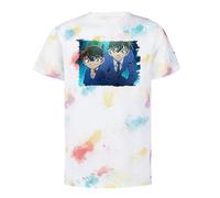 MERCHANDMANIA Camiseta Marcas Colores Detective Conan Anime Serie Tshirt
