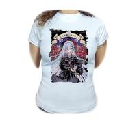 MERCHANDMANIA Camiseta Mujer A3 Anime Serie Shibou Yuugi sirvienta Maid asesinatos Woman Tshirt