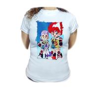 MERCHANDMANIA Camiseta Mujer A3 Bola de Dan Serie Animada niños Antigua Anime Woman Tshirt